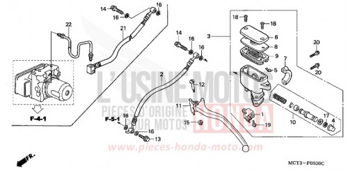 REAR BRAKE MASTER CYLINDER FJS600A5 de 2005